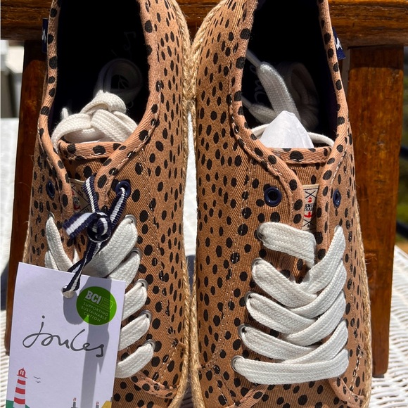Feeling Feline! JOIULES (NIB, Size 8) “Coast Summer Pump” Animal Print Sneaker - Picture 2 of 7